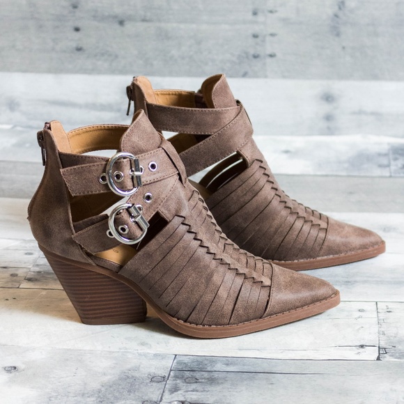 'Zoey' Strappy Booties - Picture 2 of 5